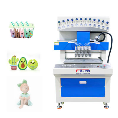  Fully Automatic pvc silicone drip mold machine for make key chain toys glue dispenser machinely