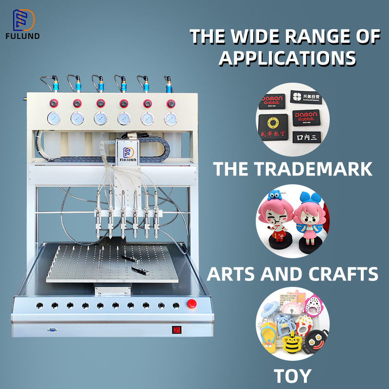 3d Rubber Patch Pvc Label Dispensing Machine Full Automatic