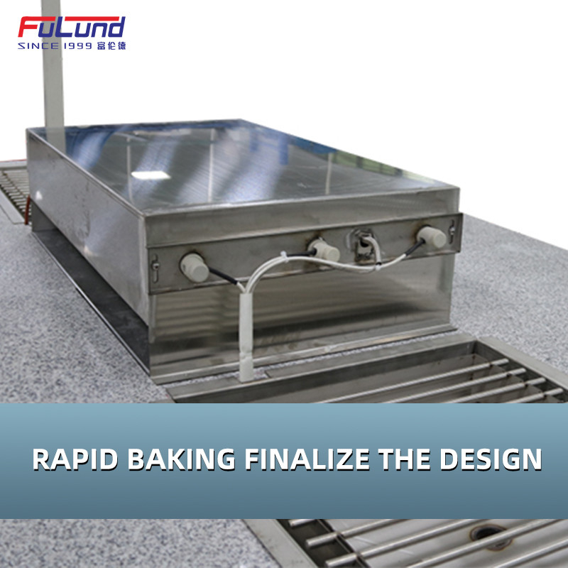 Fulund pvc Logo Automatic Soft Patch Pvc Keychain Machine Double-Deck Energy Saving Oven